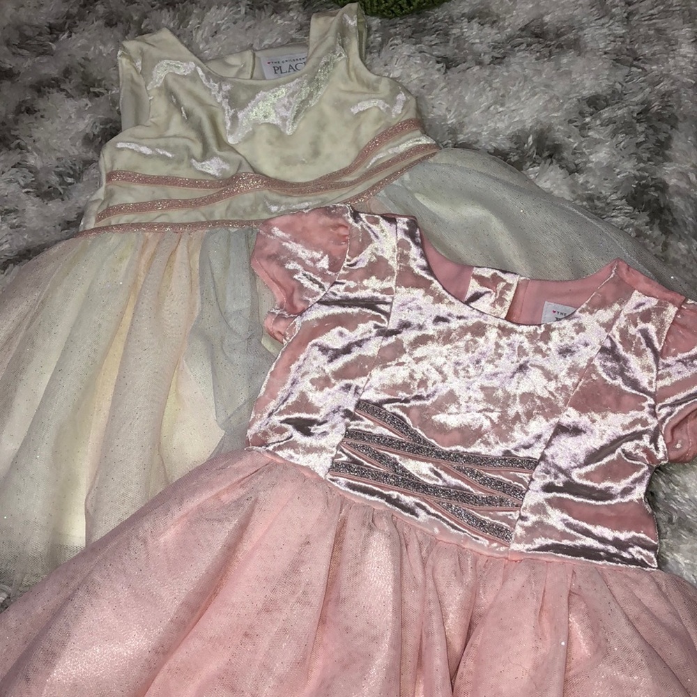 Velvet tull dresses for girls